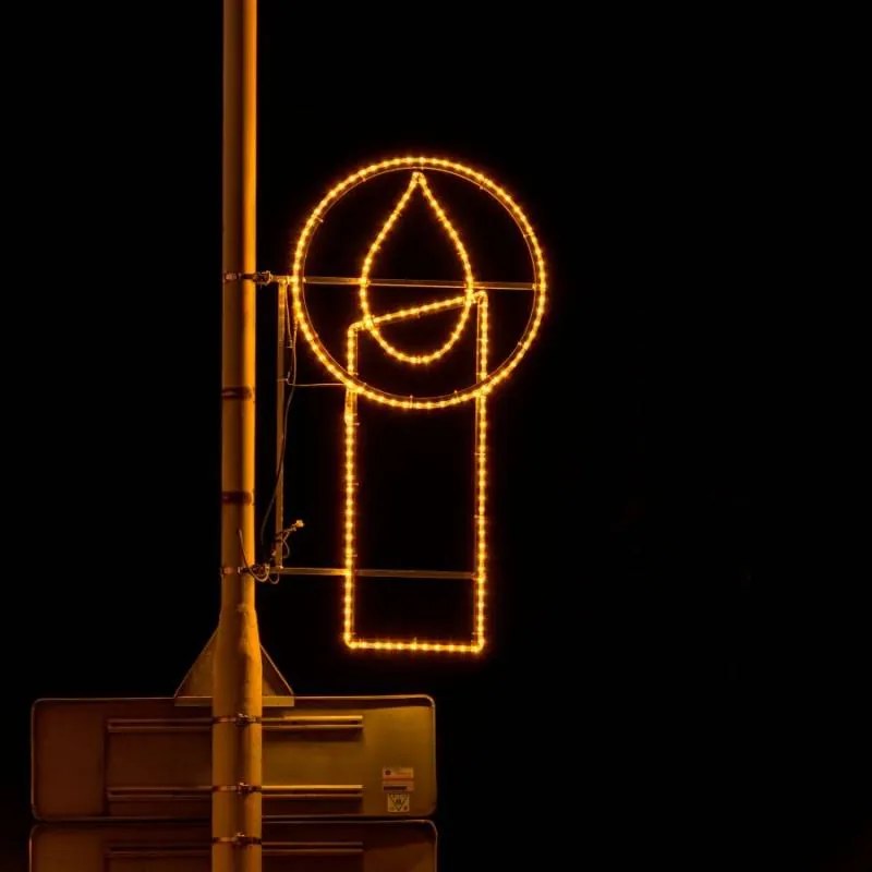 DECOLED LED hadice 1 m, žlutá, 30 diod, IP44 Easy Fix