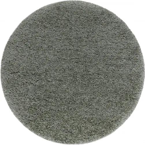 Koberec SUPREME kruh 51201040 shaggy - olivovo zelený - 120 cm kruh