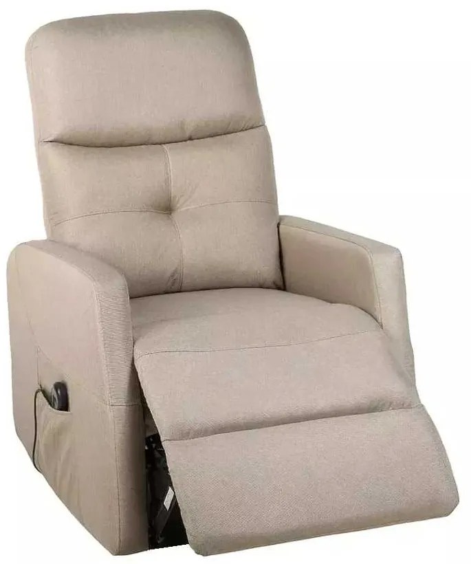 LuxuryForm DESIGN Elektricky polohovateľné televízne kreslo SEMIR - béžové