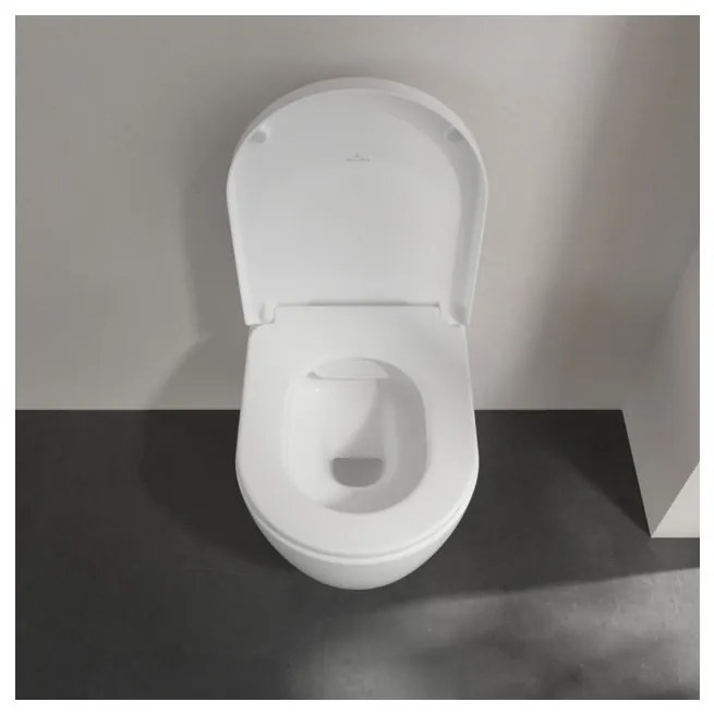 Villeroy & Boch Villeroy Boch - Inštalačný systéme ViConnect + tlačidlo biele + závesné WC 370x530mm, DirectFlush + sedátko s poklopom SoftClosing SET 3