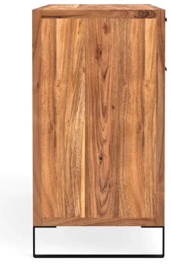furniture-nabytek.cz - Masívny príborník Sydney z akácie, lakovaný, hnedý – 160×45×84 cm
