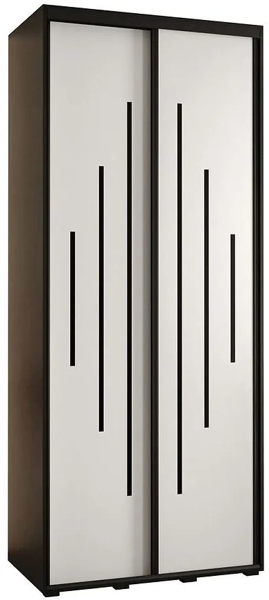 Skriňa 45 Canaris 12 100 čierna/biela/čierna