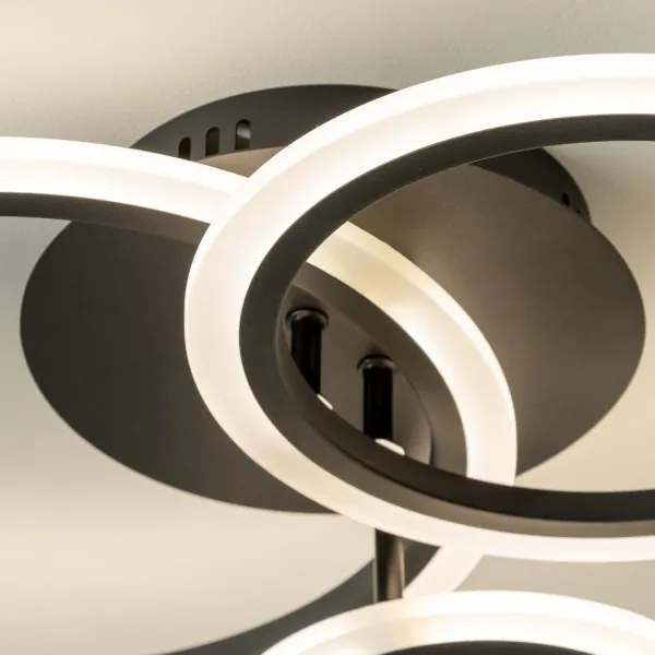 Brilagi - LED Stmievateľný prisadený luster ORBITS LED/40W/230V 3000-6500K čierna + DO