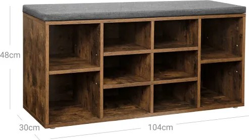 Polica na topánky so sedením LHS10XB