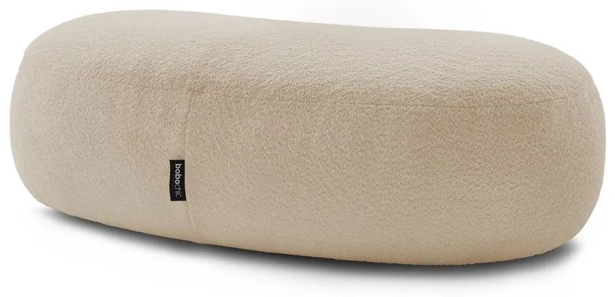 Béžová podnožka z textílie bouclé Saint-Germain – Bobochic Paris