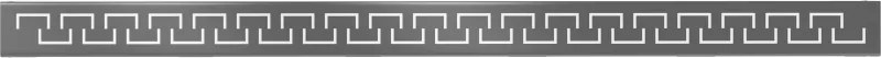 Mexen Flat M15 krytka žľabu 100 cm, brúsený grafit, 1E24100