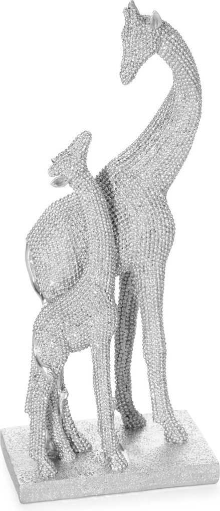 DEKORAČNÁ SOŠKA ELDO 11X7X27 CM STRIEBORNÁ