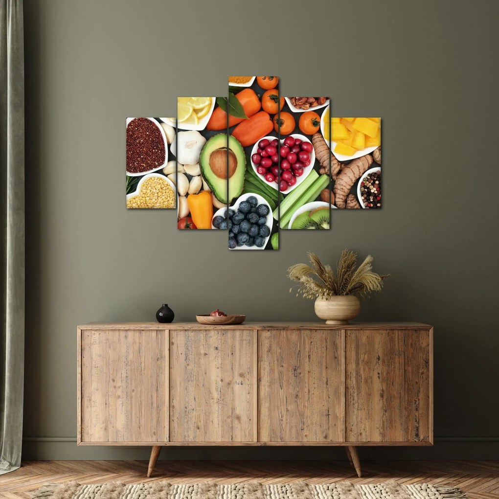 Obraz - Zdravé potraviny (150x105 cm)