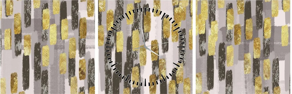 Obraz - Moderná dekorácia (s hodinami) (90x30 cm)