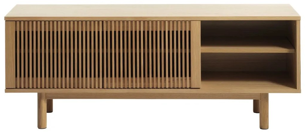 Dizajnový TV stolík Calloway 143 cm prírodný dub