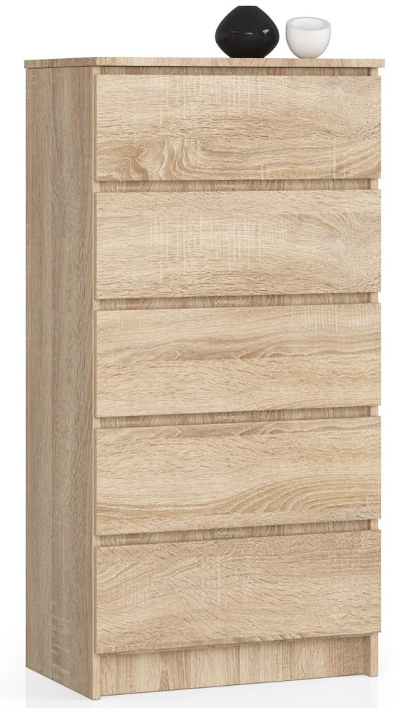 Komoda Kuba s 5 zásuvkami 60 cm dub sonoma