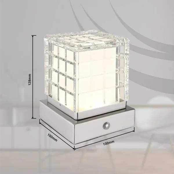 Globo 21009W - LED Stmievateľná stolná lampa LUNKI LED/2,5W/3,7V