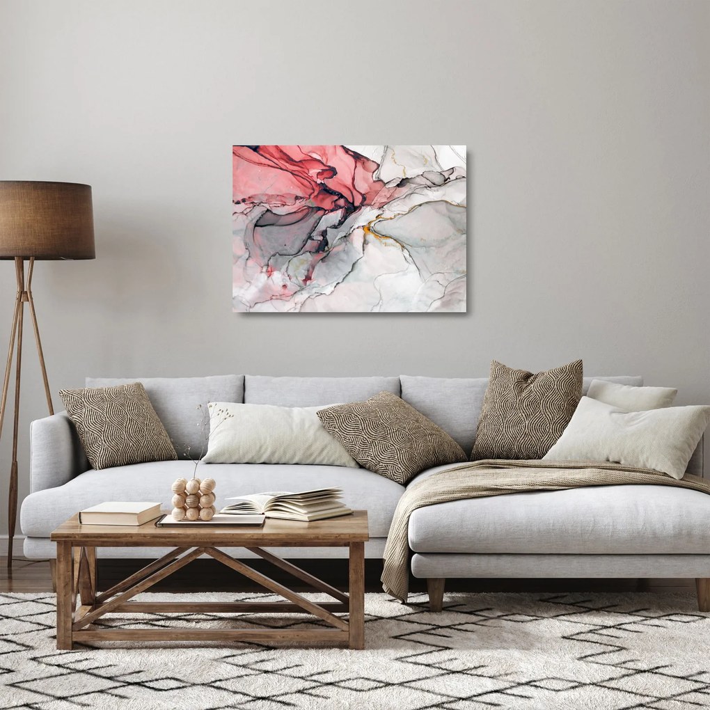 Sklenený obraz abstrakcie (70x50 cm)