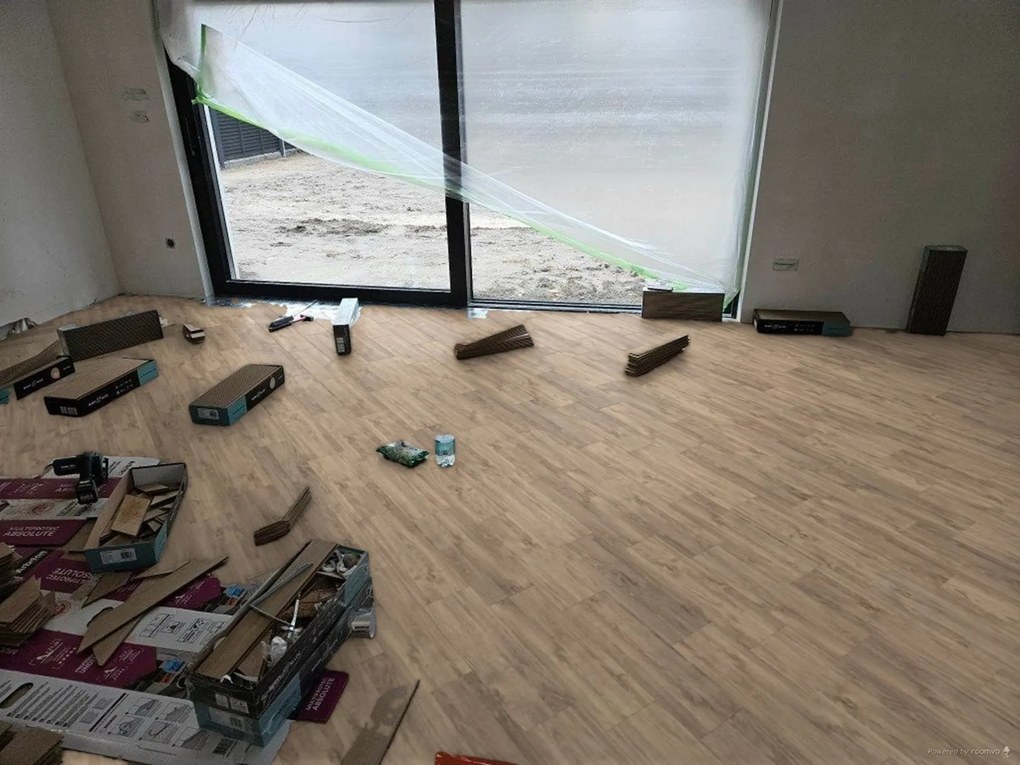 Tajima, Vinylová podlaha Tajima Classic Ambiente 6624 šedobéžová, 1219,2 x 177,8 mm