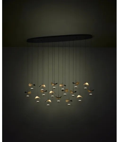 Eglo 390343 - LED Stmievateľný luster na lanku DRACERA 17xLED/2,3W/230V 3000K