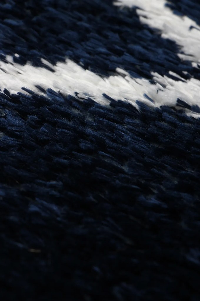 Koberec Boho 610 NAVY BLUE/CREAM rozmery koberec: 80x150 cm