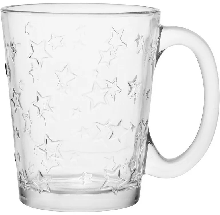 Altom Súprava 6 sklenených hrnčekov Star 300 ml