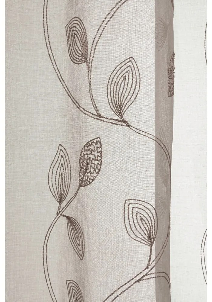 Hnedá voálová záclona 135x245 cm – Sehlbach