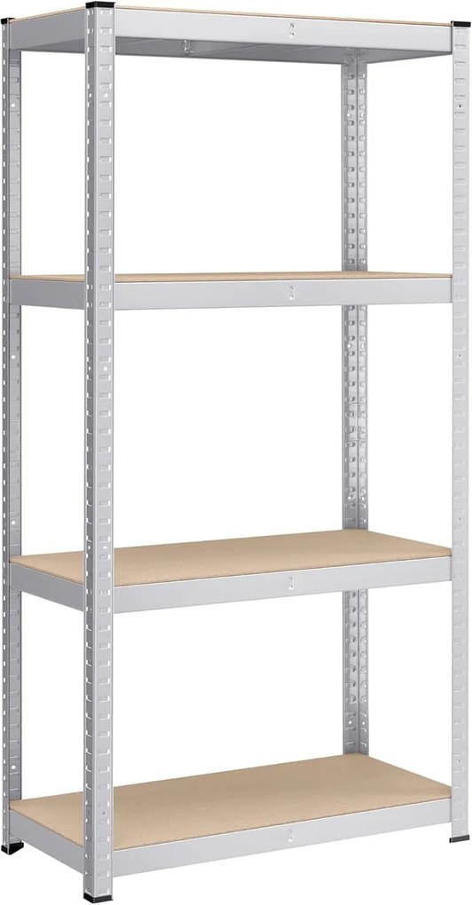 Dílenský regál Busta 80 cm stříbrný/hnědý