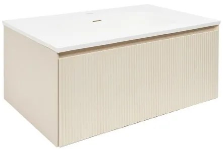 Kúpeľňová skrinka s umývadlom Naturel Austen 80x35x52 cm beige mat Naturel Austen80BG, 1 ks