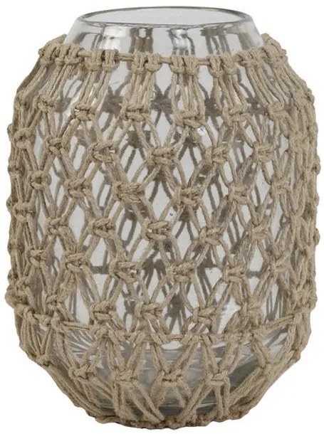 Šedomodrá keramická váza Potenza - Ø16*59 cm