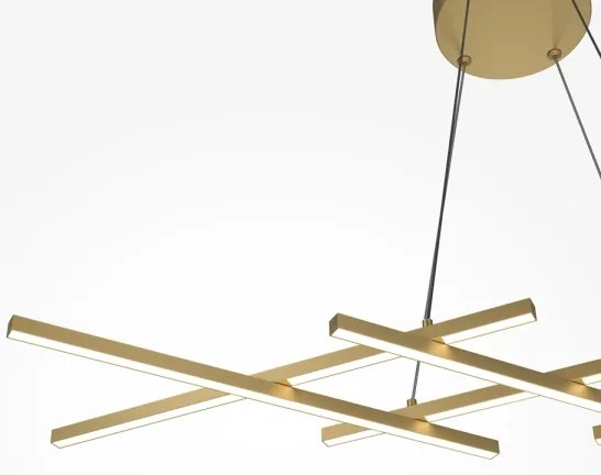 Maytoni MOD244PL-L50BSK - Závesný LED luster HALO LED/40W/230V zlatý