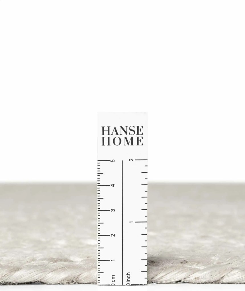 Hanse Home, Kusový koberec Jute Braided 106321 White kruh, 140x140 (priemer) kruh, biela, chodba / predsieň