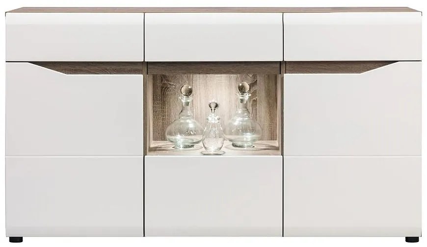 Skriňa Lionel  Li04 Dub S./ Biela