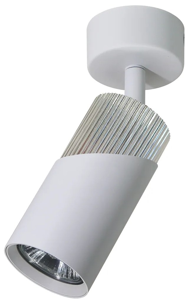 Bodové svietidlo Neo, 1x biele/chrómové kovové tienidlo, w