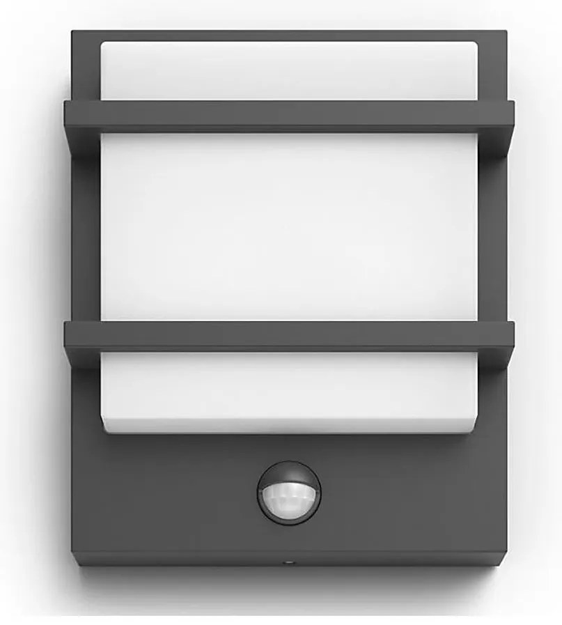 Philips - LED Vonkajšie nástenné svietidlo so senzorom PETRONIA LED/3,8W/230V IP44