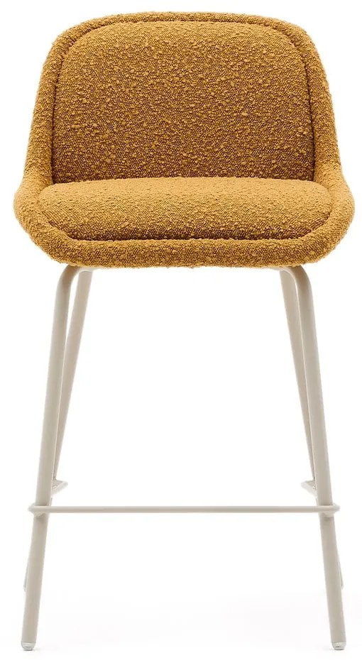 Barová stolička v horčicovej farbe (výška sedadla 65 cm) Aimin – Kave Home