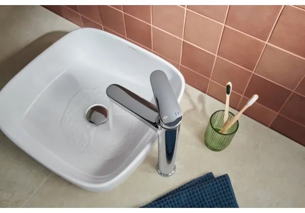 KFA Armatura 5552-712-00- Umývadlová batéria + výpust OTAVA 30,2 cm lesklý chróm