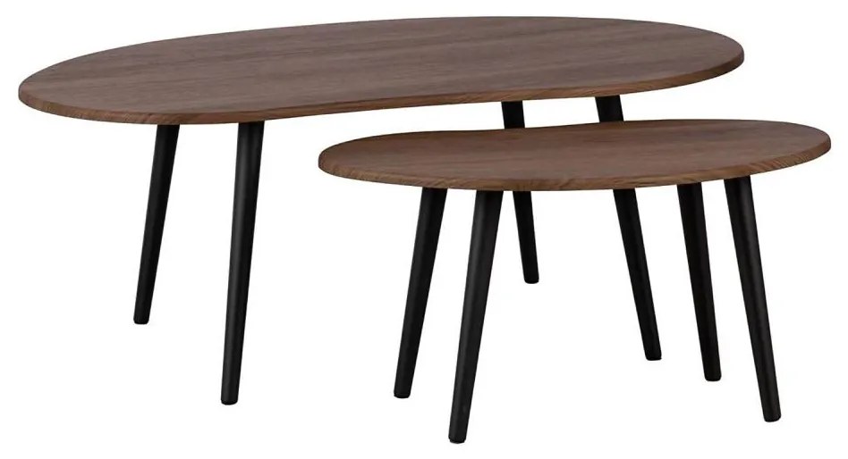 Eglo 424059 - SADA 2x Odkladací stolík ALORAN hnedá