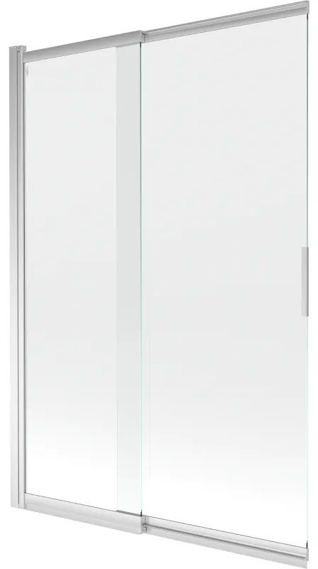 Mexen Fox, 2-krídlová vaňová zástena 120x150 cm, 5mm číre sklo, chrómový profil, 891-120-002-01-00