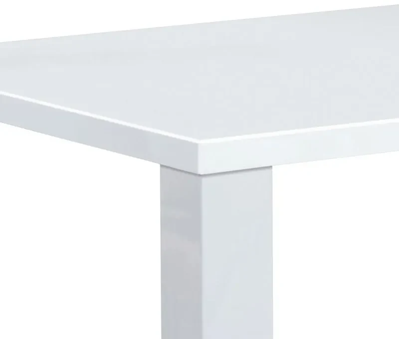 Moderný jedálenský stôl s rozmermi 160x90 v bielom lesku