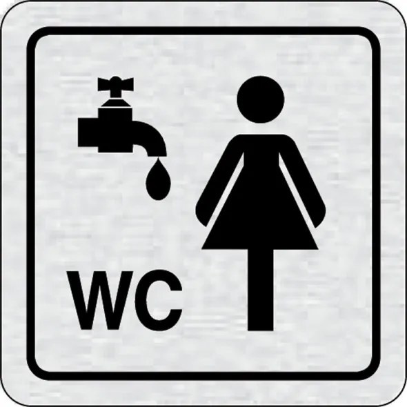 Tabuľka na dvere - Umyváreň, WC ženy