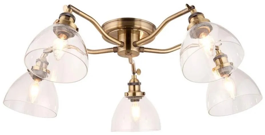 Endon 97248 - Bodové svietidlo HANSEN 5xE14/7W/230V mosadz