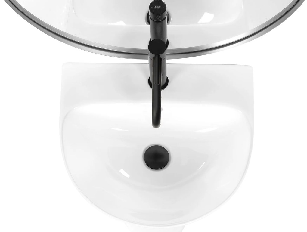 Rea Rita Slim, voľne stojace umývadlo 480x420x835mm, biela lesklá, REA-U9901