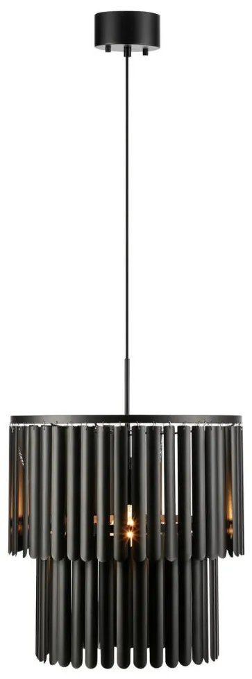 Markslöjd 108581 - Luster na lanku VIENTO 1xE27/40W/230V čierna