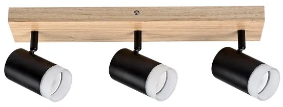 Rabalux 73123 - Stropné bodové svietidlo TORAS 3xGU10/5W/230V dub