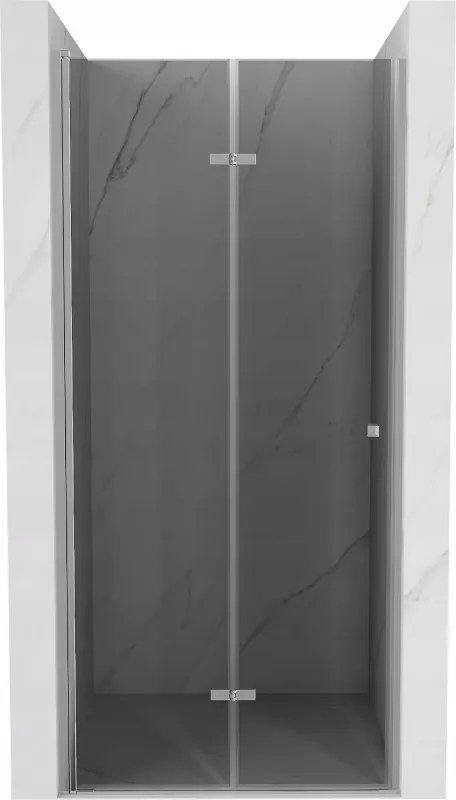 Mexen Lima, skladacie sprchové dvere do otvoru 100 x 190 cm, 6mm šedé sklo, chrómový profil, 856-100-000-01-40