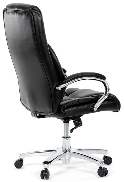 Autronic BONTEC Kancelárske kreslo, hojdací mechanizmus, čierna ekokoža, KA-F1385 BK Farba: Čierna