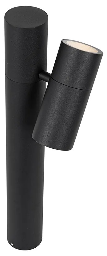 Stojaca vonkajšia lampa čierna 50 cm nastaviteľná - Duo