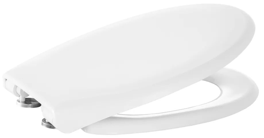 Erga Creta D2, toaletné WC sedátko 435x370mm z polypropylénu s pomalým zatváraním, biela, ERG-GAM-D2