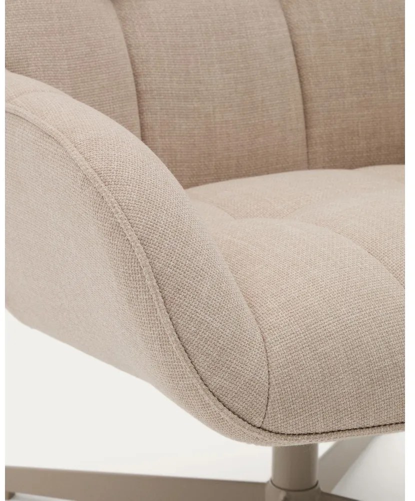 Béžové otočné kreslo Jaspe – Kave Home