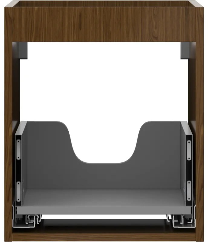 Mexen Box-A, závesná skrinka 40 cm, 1 zásuvka, orech, 91AX0-0400-470-1-86