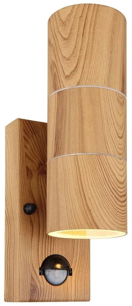 Globo 3201-2WS-Vonkajšie nástenné svietidlo so senzorom STYLE 2xGU10/35W/230V IP44