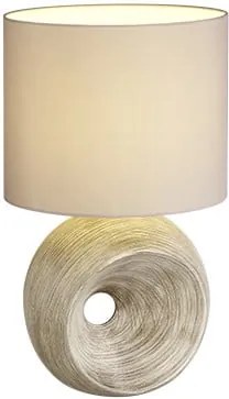 Béžová stolová lampa z keramiky a tkaniny Trio Tanta, výška 51 cm