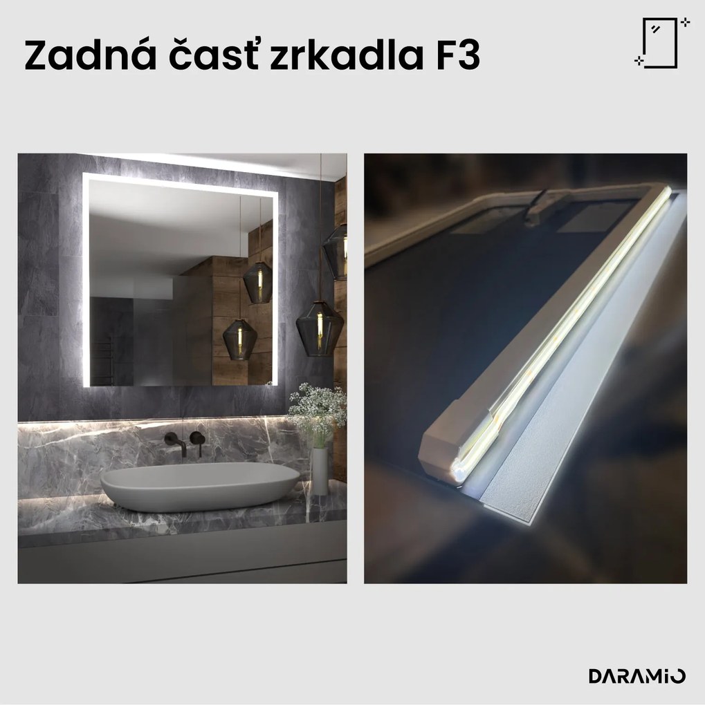 Zrkadlo s LED osvetlením F3