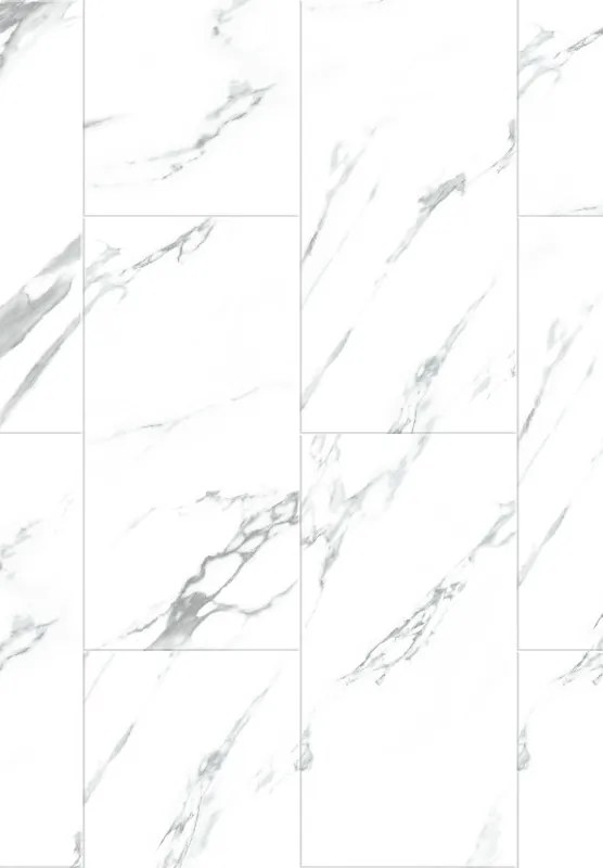 Mexen Glacier White vinylové panely 610 x 305 mm LVT Dryback 2,5 mm, podklad, 4 V-Drážka, Jazz White